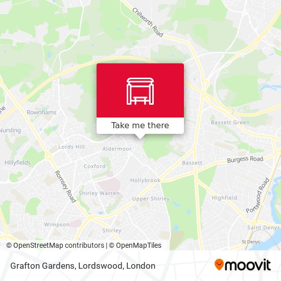 Grafton Gardens, Lordswood map