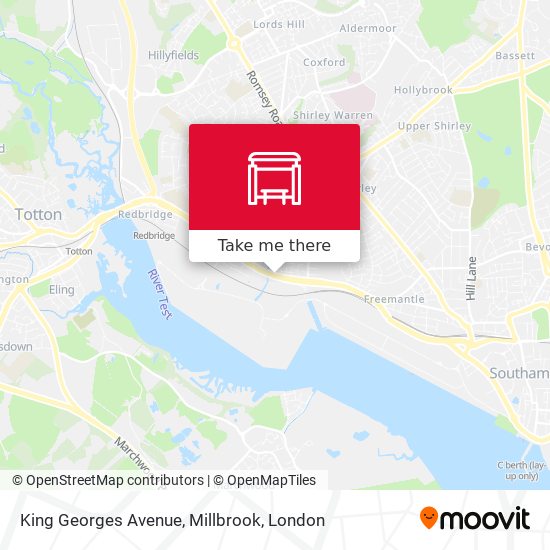 King Georges Avenue, Millbrook map