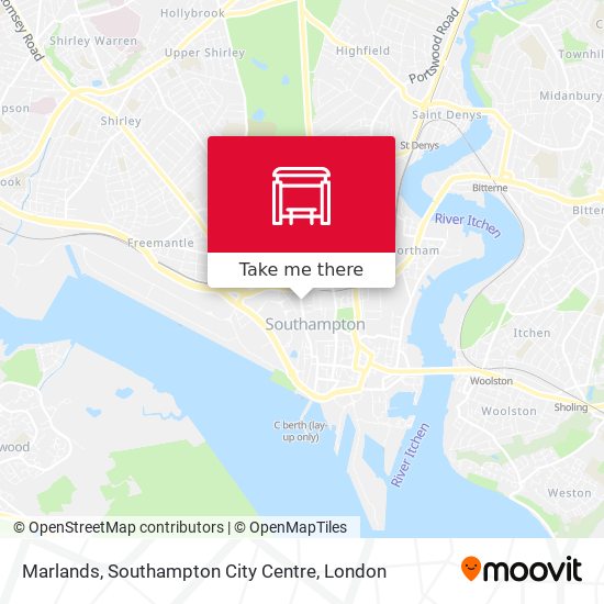 Marlands, Southampton City Centre map