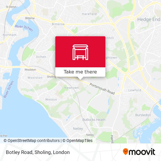 Botley Road, Sholing map