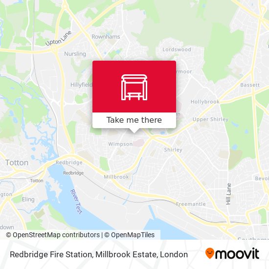 Redbridge Fire Station, Millbrook Estate map