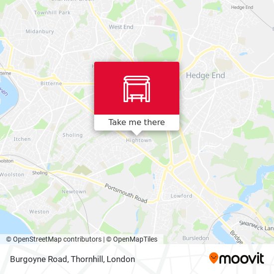 Burgoyne Road, Thornhill map