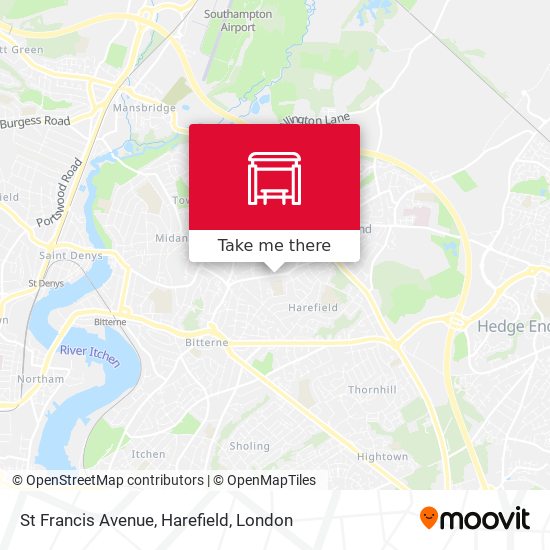St Francis Avenue, Harefield map