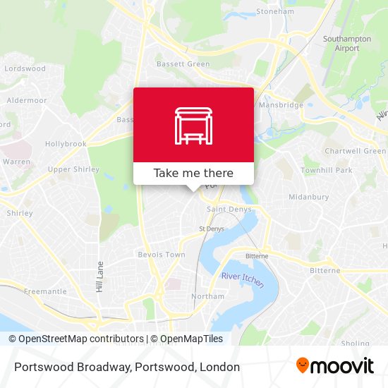 Portswood Broadway, Portswood map