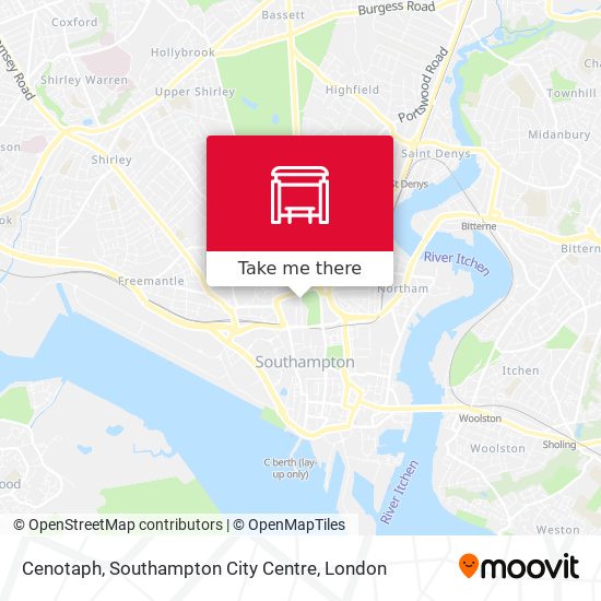 Cenotaph, Southampton City Centre map