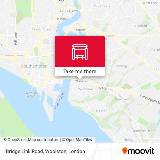 Bridge Link Road, Woolston map