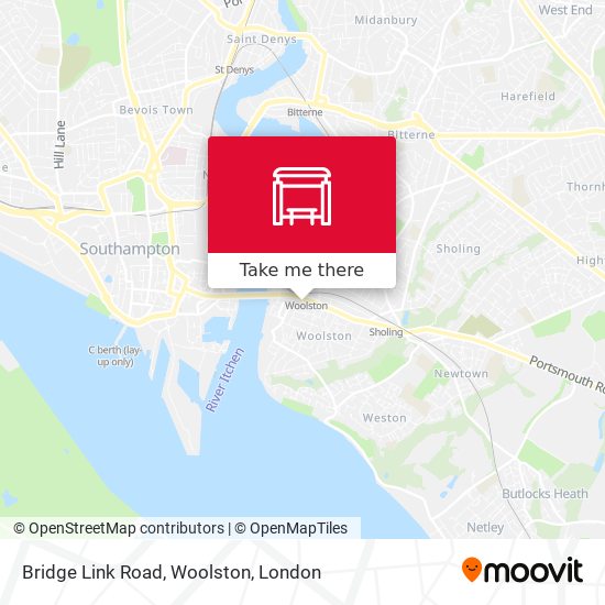 Bridge Link Road, Woolston map