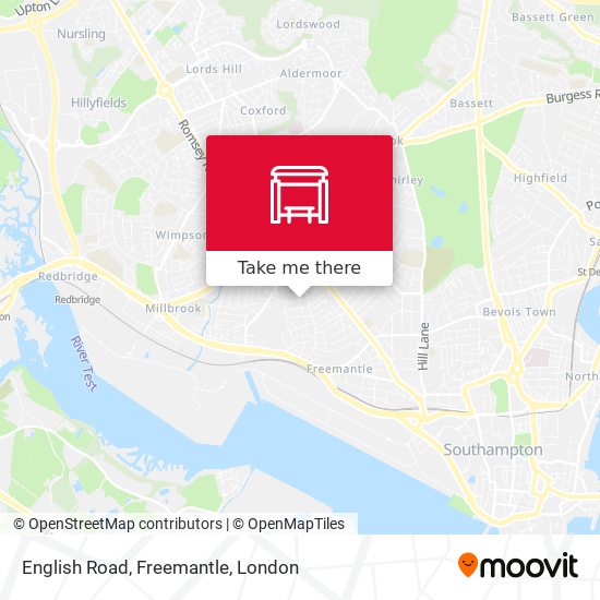 English Road, Freemantle map