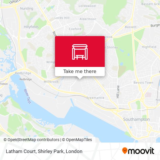 Latham Court, Shirley Park map