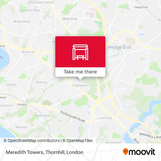 Meredith Towers, Thornhill map