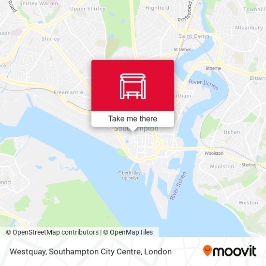 Westquay, Southampton City Centre map