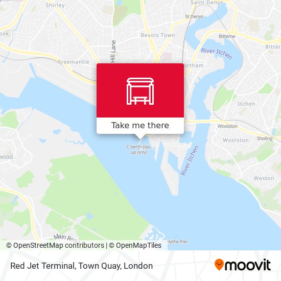 Red Jet Terminal, Town Quay map