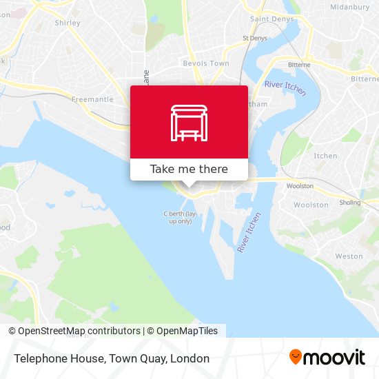 Telephone House, Town Quay map