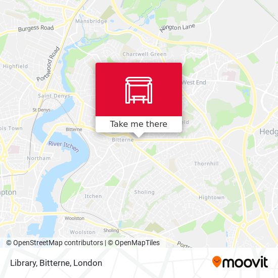 Library, Bitterne map