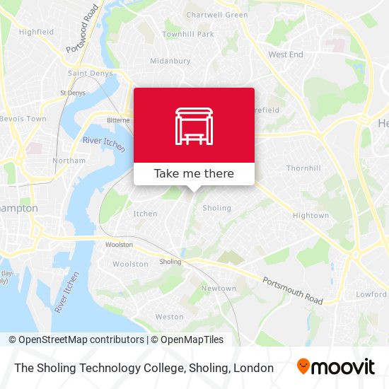 The Sholing Technology College, Sholing map