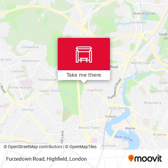 Furzedown Road, Highfield map