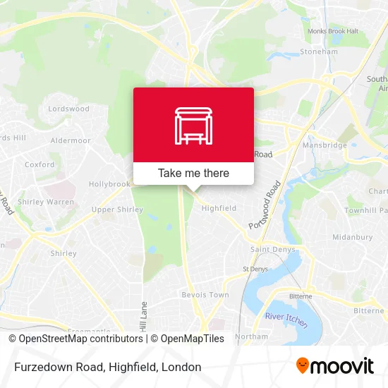 Furzedown Road, Highfield map
