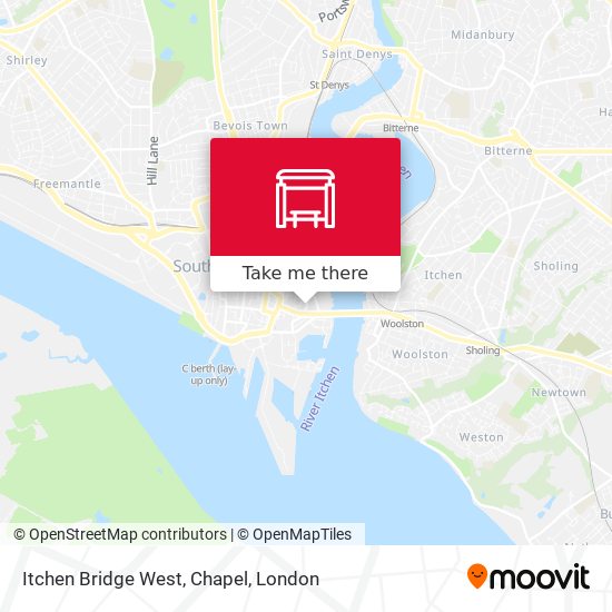 Itchen Bridge West, Chapel map
