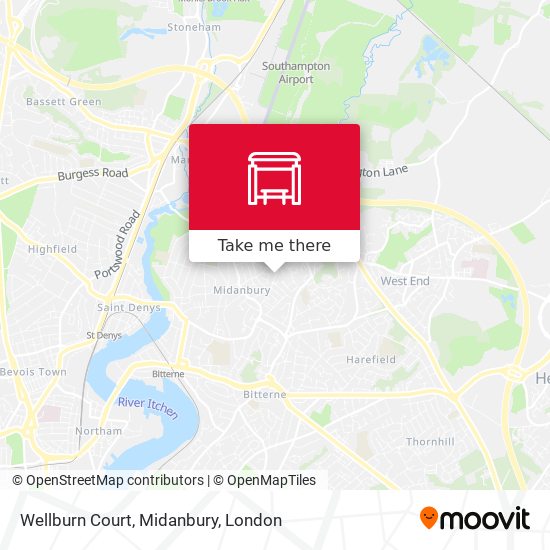 Wellburn Court, Midanbury map