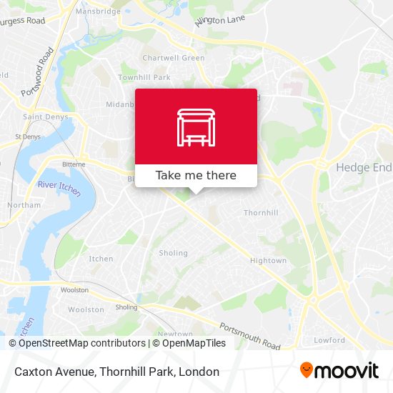 Caxton Avenue, Thornhill Park map