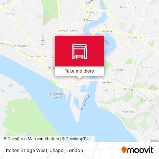 Itchen Bridge West, Chapel map
