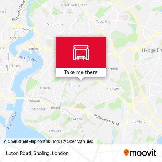 Luton Road, Sholing map
