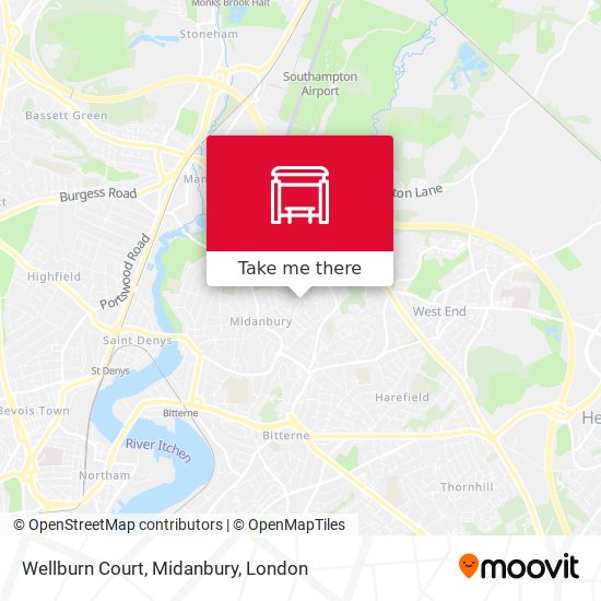 Wellburn Court, Midanbury map