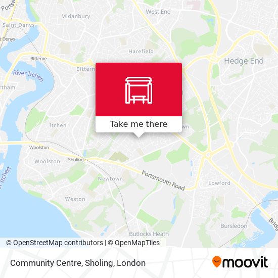 Community Centre, Sholing map