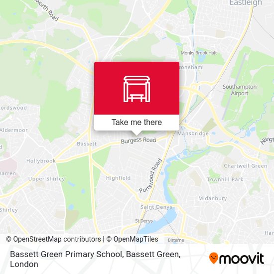 Bassett Green Primary School, Bassett Green map