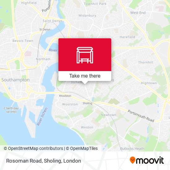 Rosoman Road, Sholing map