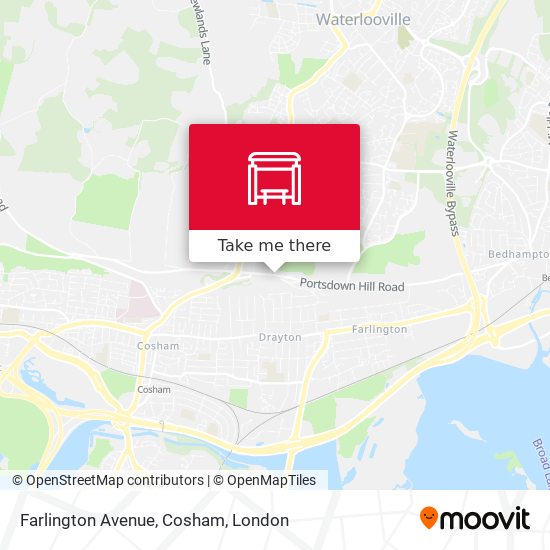 Farlington Avenue, Cosham map