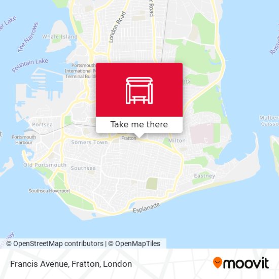 Francis Avenue, Fratton map