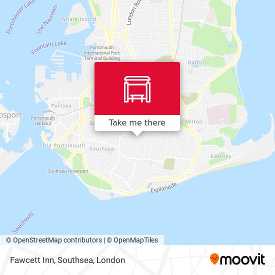 Fawcett Inn, Southsea map