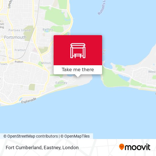 Fort Cumberland, Eastney map