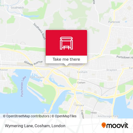 Wymering Lane, Cosham map