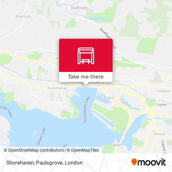 Shorehaven, Paulsgrove map