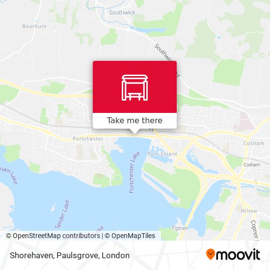 Shorehaven, Paulsgrove map