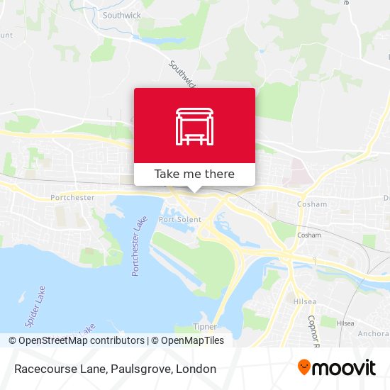 Racecourse Lane, Paulsgrove map