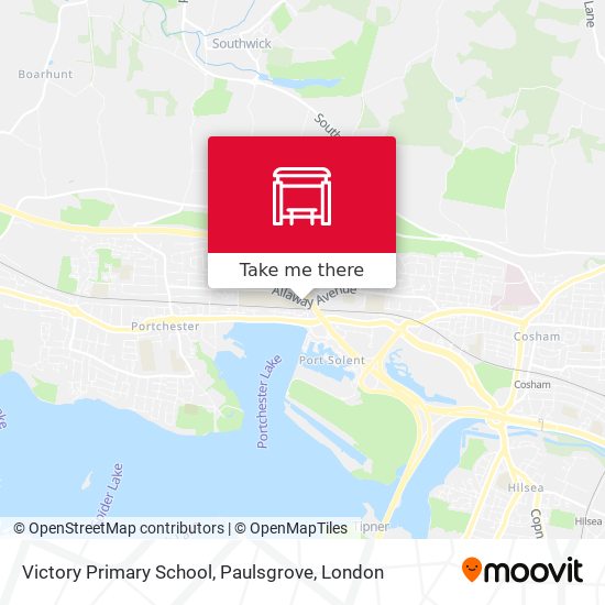 Victory Primary School, Paulsgrove map