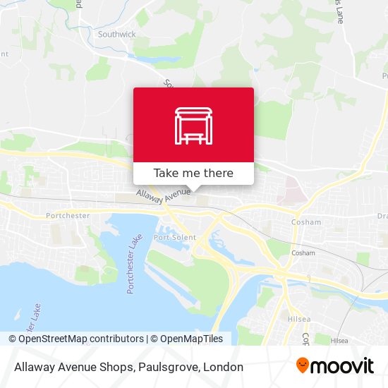 Allaway Avenue Shops, Paulsgrove map