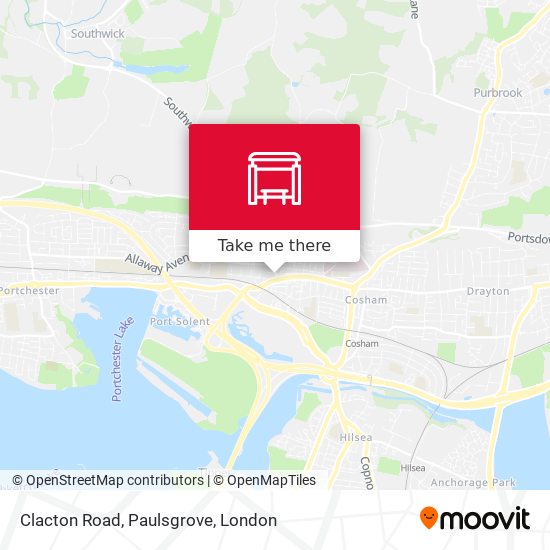 Clacton Road, Paulsgrove map