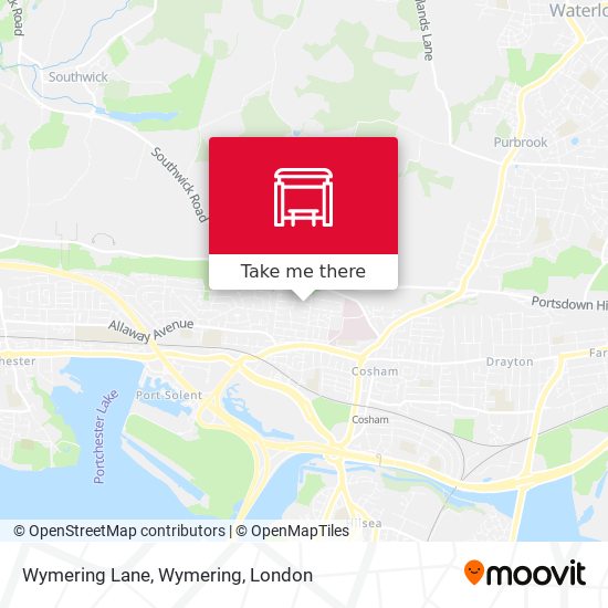 Wymering Lane, Wymering map
