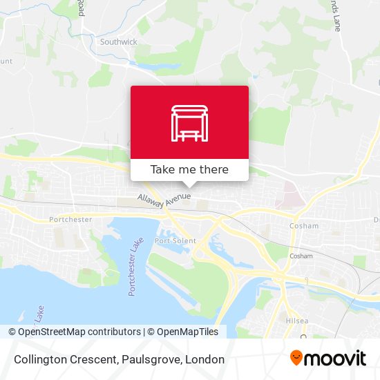 Collington Crescent, Paulsgrove map