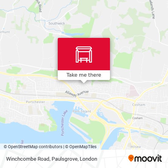 Winchcombe Road, Paulsgrove map