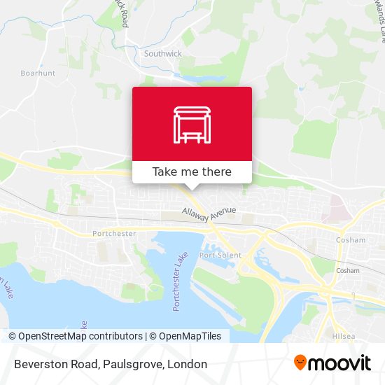 Beverston Road, Paulsgrove map