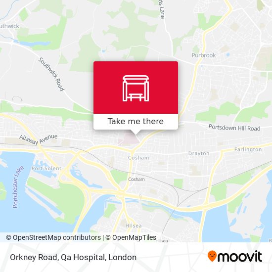Orkney Road, Qa Hospital map