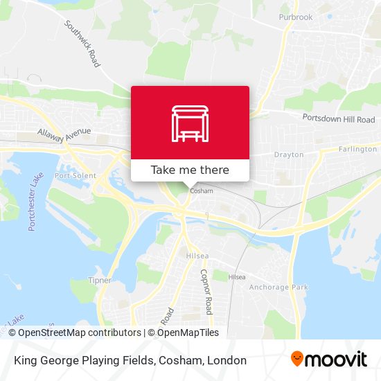King George Playing Fields, Cosham map