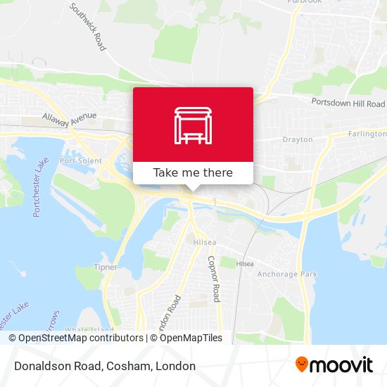 Donaldson Road, Cosham map