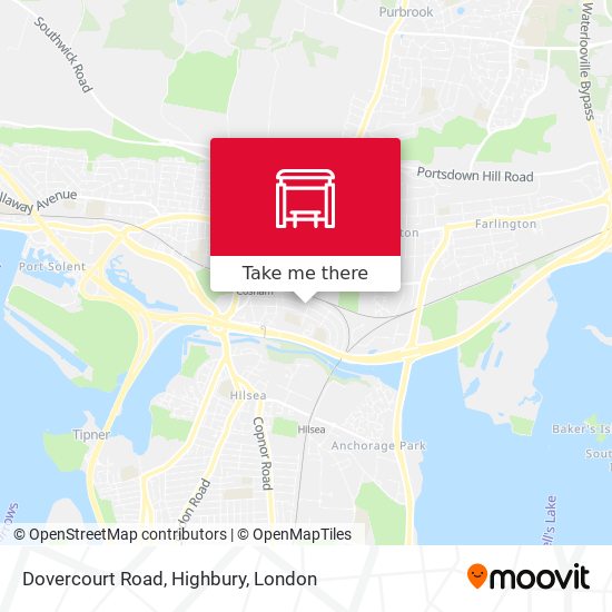 Dovercourt Road, Highbury map