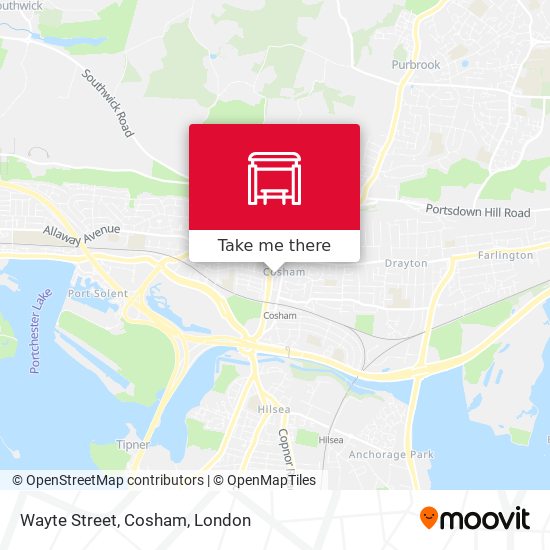 Wayte Street, Cosham map
